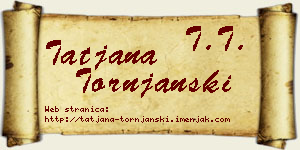 Tatjana Tornjanski vizit kartica